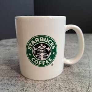 Starbucks 2004 Coffee Mug 3 3/4" White w/ Green Classic Mermaid Logo